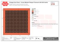 Interlock (Pasco) 20x20 cm · OCT8-219 · Corner-Marked Chequer Forecourt with 8x8 inserts