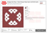 Interlock (Pasco) 20x20 cm · OCT8-221 · Panel Chequer Depot Apron with 8x8 inserts