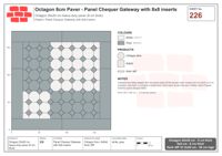 Interlock (Pasco) 20x20 cm · OCT8-226 · Panel Chequer Gateway with 8x8 inserts