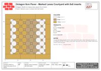 Interlock (Pasco) 20x20 cm · OCT8-227 · Marked Lanes Courtyard with 8x8 inserts