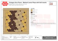 Interlock (Pasco) 20x20 cm · OCT8-228 · Marked Lanes Plaza with 8x8 inserts