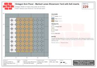 Interlock (Pasco) 20x20 cm · OCT8-229 · Marked Lanes Showroom Yard with 8x8 inserts