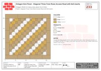 Interlock (Pasco) 20x20 cm · OCT8-233 · Diagonal Three-Tone Rows Access Road with 8x8 inserts