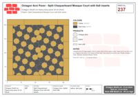 Interlock (Pasco) 20x20 cm · OCT8-237 · Split Chequerboard Mosque Court with 8x8 inserts