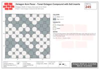 Interlock (Pasco) 20x20 cm · OCT8-245 · Tonal Octagon Compound with 8x8 inserts