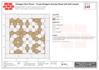 Interlock (Pasco) 20x20 cm · OCT8-248 · Tonal Octagon Access Road with 8x8 inserts