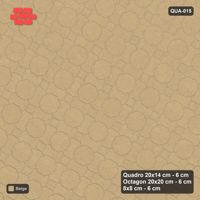 Interlock (Pasco) 20x14 cm · QUA-015 · Quadro-Octagon-8x8 grid, uniform roles, 60 deg (Sand), no kerb