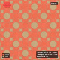 Interlock (Pasco) 20x14 cm · QUA-017 · Quadro-Octagon-8x8 grid, chequered octagons (Clay Court), Kerb 25H kerb