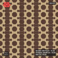 Interlock (Pasco) 20x14 cm · QUA-031 · Quadro-Octagon-8x8 grid, alternating Quadro files (Sandstone), no kerb