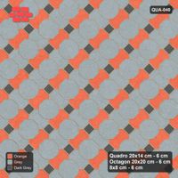 Interlock (Pasco) 20x14 cm · QUA-040 · Quadro-Octagon-8x8 grid, two-tone Quadro files, 45 deg (Sunset Slate), no kerb