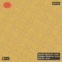 Interlock (Pasco) 20x14 cm · QUA-041 · Quadro-Octagon-8x8 grid, uniform roles, 60 deg (Ochre), Kerb 25H kerb