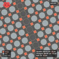 Interlock (Pasco) 20x14 cm · QUA-051 · Quadro-Octagon-8x8 grid, vertical octagon band, 22 deg (Sunset Slate), no kerb