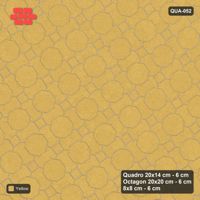 Interlock (Pasco) 20x14 cm · QUA-052 · Quadro-Octagon-8x8 grid, uniform roles, 35 deg (Ochre), no kerb