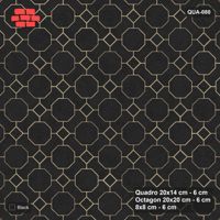 Interlock (Pasco) 20x14 cm · QUA-080 · Quadro-Octagon-8x8 grid, uniform roles, 45 deg (Graphite), no kerb