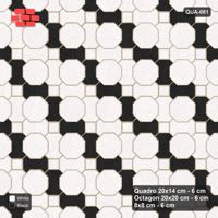 Interlock (Pasco) 20x14 cm · QUA-081 · Quadro-Octagon-8x8 grid, chequered Quadros (Contrast), Kerb 30F kerb