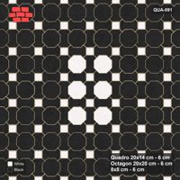 Interlock (Pasco) 20x14 cm · QUA-091 · Quadro-Octagon-8x8 grid, octagon medallion (Contrast), no kerb