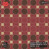Interlock (Pasco) 20x14 cm · QUA-131 · Quadro-Octagon-8x8 grid, feature octagon band (Tuscany), Kerb 30F kerb