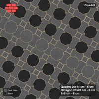 Interlock (Pasco) 20x14 cm · QUA-145 · Quadro-Octagon-8x8 grid, vertical octagon band, 60 deg (Night Sky), no kerb
