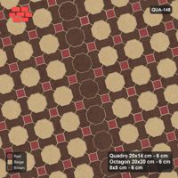 Interlock (Pasco) 20x14 cm · QUA-148 · Quadro-Octagon-8x8 grid, vertical octagon band, 15 deg (Tuscany), no kerb