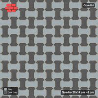 Interlock (Pasco) 20x14 cm · QUA-151 · Quadro one horizontal / one vertical - two-tone horizontal / vertical (Charcoal Edge), edge to edge