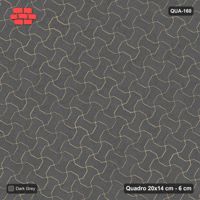 Interlock (Pasco) 20x14 cm · QUA-160 · Quadro one horizontal / one vertical, 60 deg - solid tone (Charcoal), kerb frame (Kerb 42F)