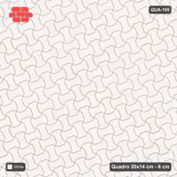 Interlock (Pasco) 20x14 cm · QUA-165 · Quadro one horizontal / one vertical, 22 deg - solid tone (Pure White), edge to edge
