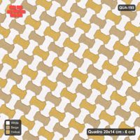 Interlock (Pasco) 20x14 cm · QUA-193 · Quadro one horizontal / one vertical, 60 deg - two-tone horizontal / vertical (Golden Sand), kerb frame (Kerb 40B)