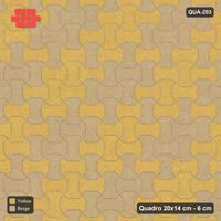 Interlock (Pasco) 20x14 cm · QUA-203 · Quadro one horizontal / one vertical - soft tonal blend (Desert Sun), kerb frame (Kerb 30F)