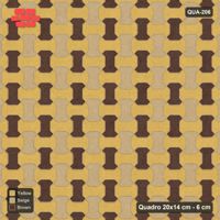 Interlock (Pasco) 20x14 cm · QUA-206 · Quadro one horizontal / one vertical - two-tone horizontal / vertical (Harvest Gold), kerb frame (Kerb 25H)