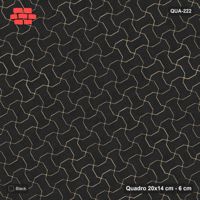 Interlock (Pasco) 20x14 cm · QUA-222 · Quadro one horizontal / one vertical, 30 deg - solid tone (Graphite), edge to edge