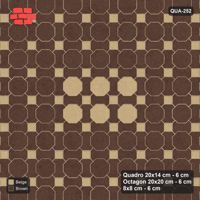 Interlock (Pasco) 20x14 cm · QUA-252 · Quadro-Octagon-8x8 grid, octagon medallion (Sandstone), no kerb