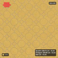 Interlock (Pasco) 20x14 cm · QUA-262 · Quadro-Octagon-8x8 grid, uniform roles, 45 deg (Ochre), Kerb 40B kerb
