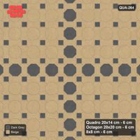 Interlock (Pasco) 20x14 cm · QUA-264 · Quadro-Octagon-8x8 grid, octagon cross (Stone & Earth), no kerb