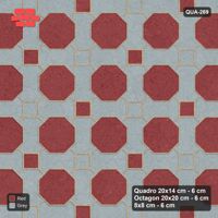 Interlock (Pasco) 20x14 cm · QUA-269 · Quadro-Octagon-8x8 grid, chequered cubes (Brick & Ash), Kerb 38B kerb