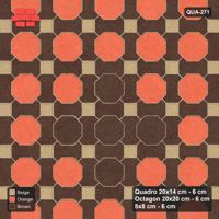 Interlock (Pasco) 20x14 cm · QUA-271 · Quadro-Octagon-8x8 grid, diamond octagon feature (Autumn), Kerb 38B kerb