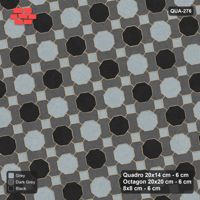 Interlock (Pasco) 20x14 cm · QUA-276 · Quadro-Octagon-8x8 grid, chequered octagons, 10 deg (Graphite Scale), no kerb