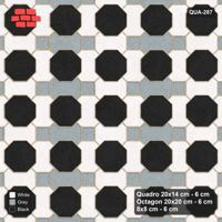 Interlock (Pasco) 20x14 cm · QUA-287 · Quadro-Octagon-8x8 grid, alternating Quadro files (Tuxedo), Kerb 54H kerb