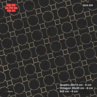Interlock (Pasco) 20x14 cm · QUA-289 · Quadro-Octagon-8x8 grid, uniform roles, 15 deg (Graphite), Kerb 38H kerb