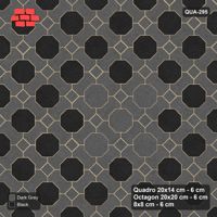 Interlock (Pasco) 20x14 cm · QUA-295 · Quadro-Octagon-8x8 grid, diamond octagon feature, 45 deg (Night Sky), Kerb 38H kerb