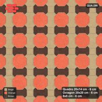 Interlock (Pasco) 20x14 cm · QUA-298 · Quadro-Octagon-8x8 grid, two-tone Quadro files (Autumn), Kerb 40F kerb