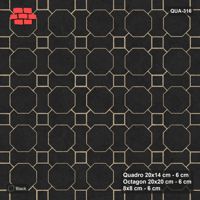 Interlock (Pasco) 20x14 cm · QUA-316 · Quadro-Octagon-8x8 grid, uniform roles (Graphite), Kerb 42F kerb