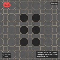 Interlock (Pasco) 20x14 cm · QUA-349 · Quadro-Octagon-8x8 grid, accent octagon ring (Night Sky), Kerb 54H kerb