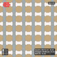 Interlock (Pasco) 20x14 cm · QUA-353 · Quadro-Octagon-8x8 grid, two-tone Quadro files (Coastal), Kerb 42F kerb