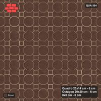 Interlock (Pasco) 20x14 cm · QUA-354 · Quadro-Octagon-8x8 grid, uniform roles (Earth Brown), no kerb