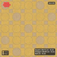 Interlock (Pasco) 20x14 cm · QUA-355 · Quadro-Octagon-8x8 grid, diagonal octagon tones (Desert Sun), Kerb 30F kerb
