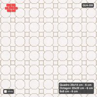 Interlock (Pasco) 20x14 cm · QUA-359 · Quadro-Octagon-8x8 grid, uniform roles (Pure White), Kerb 25F kerb