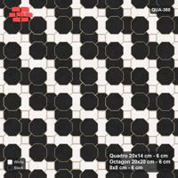 Interlock (Pasco) 20x14 cm · QUA-360 · Quadro-Octagon-8x8 grid, chequered Quadros (Contrast), no kerb