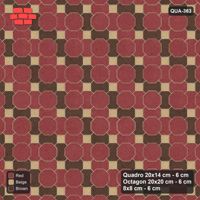 Interlock (Pasco) 20x14 cm · QUA-363 · Quadro-Octagon-8x8 grid, chequered Quadros (Tuscany), no kerb