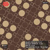 Interlock (Pasco) 20x14 cm · QUA-371 · Quadro-Octagon-8x8 grid, octagon cross, 60 deg (Sandstone), Heel kerb 75x150x600 kerb