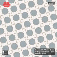 Interlock (Pasco) 20x14 cm · QUA-376 · Quadro-Octagon-8x8 grid, uniform roles, 15 deg (Salt & Pepper), Kerb 40B kerb